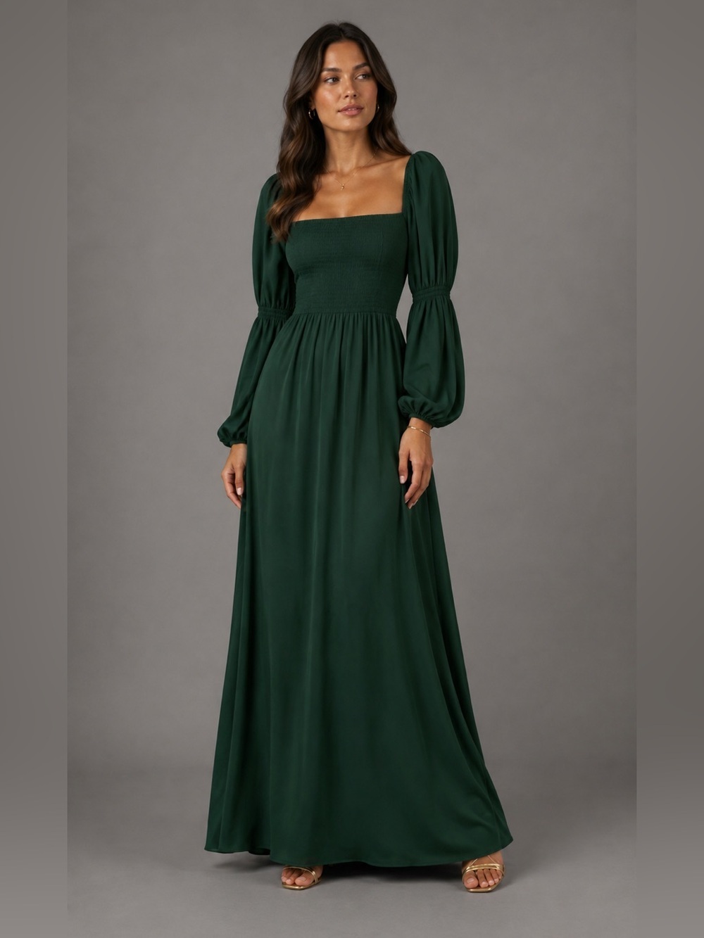 NEW Reformation Mica Green Long Dress B474